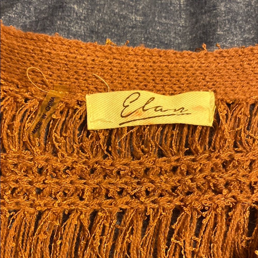 Rust Color Sweater with Relaxed Fit - Picture 9 of 11